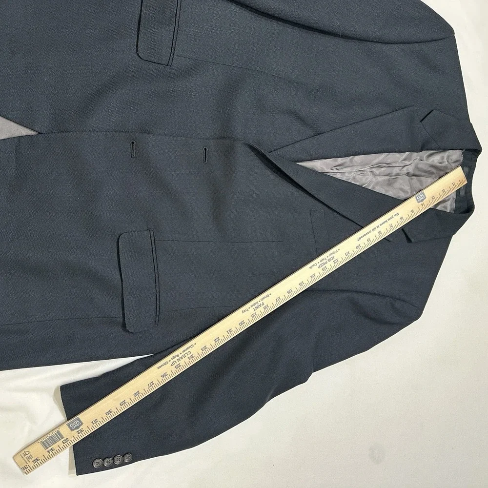 Lauren‎ Ralph Lauren Mens Blazer 48L Charcoal Gray 2 Button Sport Coat
